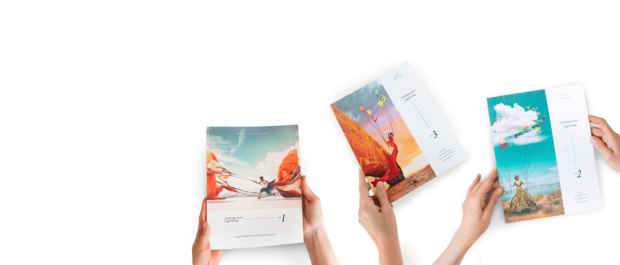 Faith Based Coffee Table Book Home Banner Cover Image - Fightsong Studio - Maari Christante