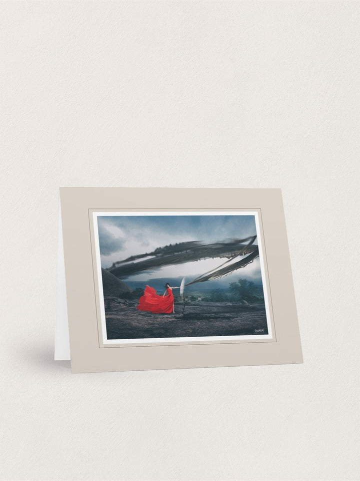 "Destroying Destruction" - Greeting Cards -front-back-set-blank- FIGHTSONG STUDIO-Maari Christante