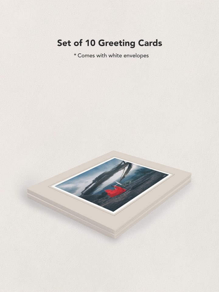 "Destroying Destruction" - Greeting Cards -front-back-set-blank- FIGHTSONG STUDIO-Maari Christante