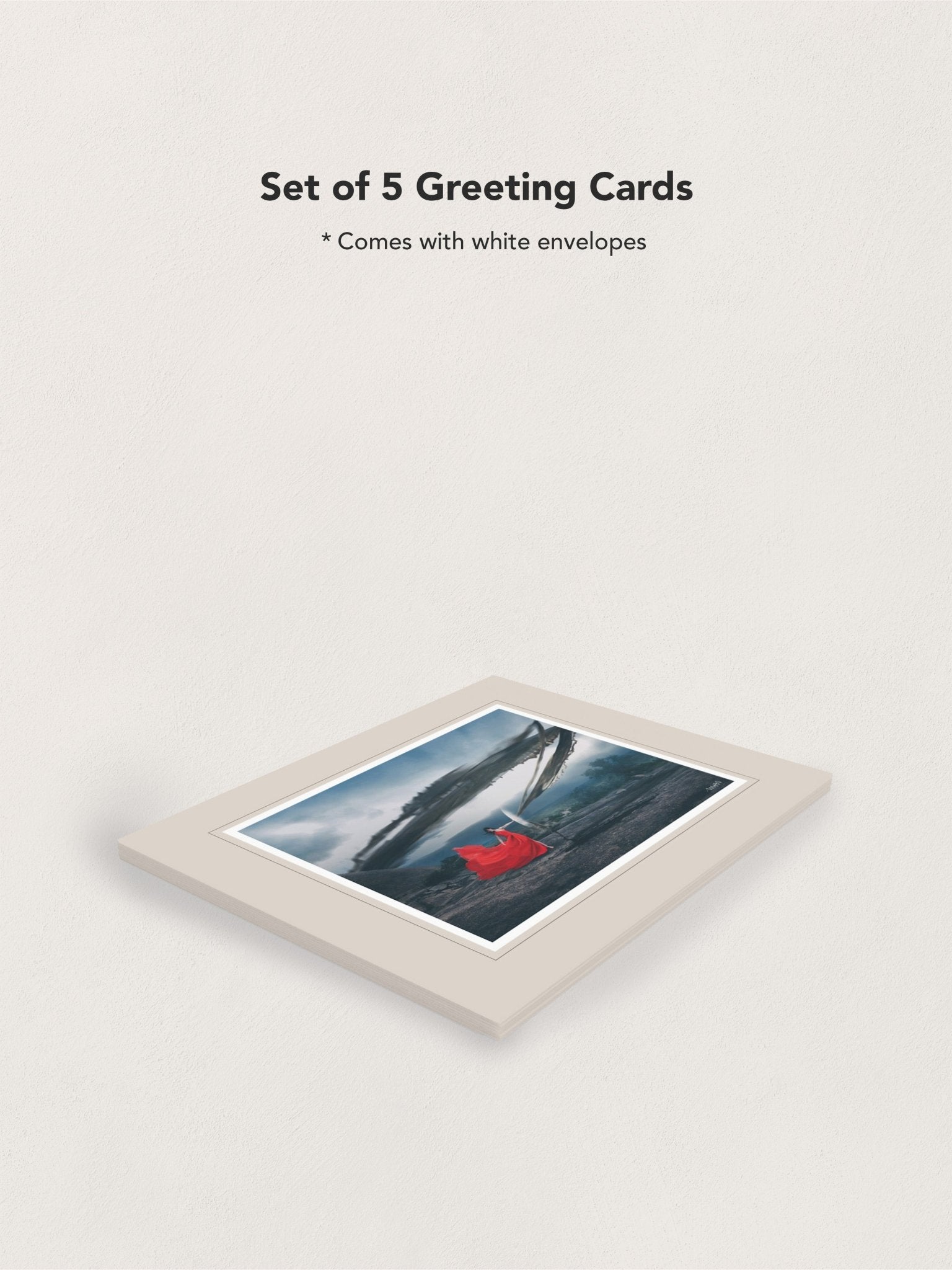 "Destroying Destruction" - Greeting Cards -front-back-set-blank- FIGHTSONG STUDIO-Maari Christante