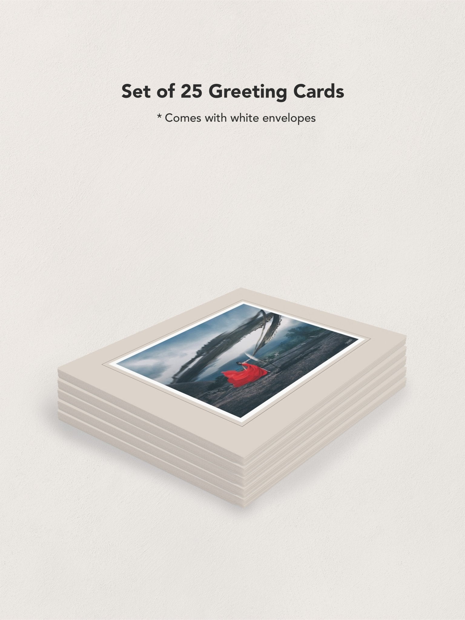 "Destroying Destruction" - Greeting Cards -front-back-set-blank- FIGHTSONG STUDIO-Maari Christante