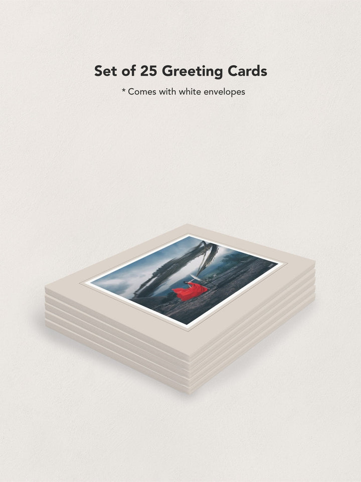 "Destroying Destruction" - Greeting Cards -front-back-set-blank- FIGHTSONG STUDIO-Maari Christante