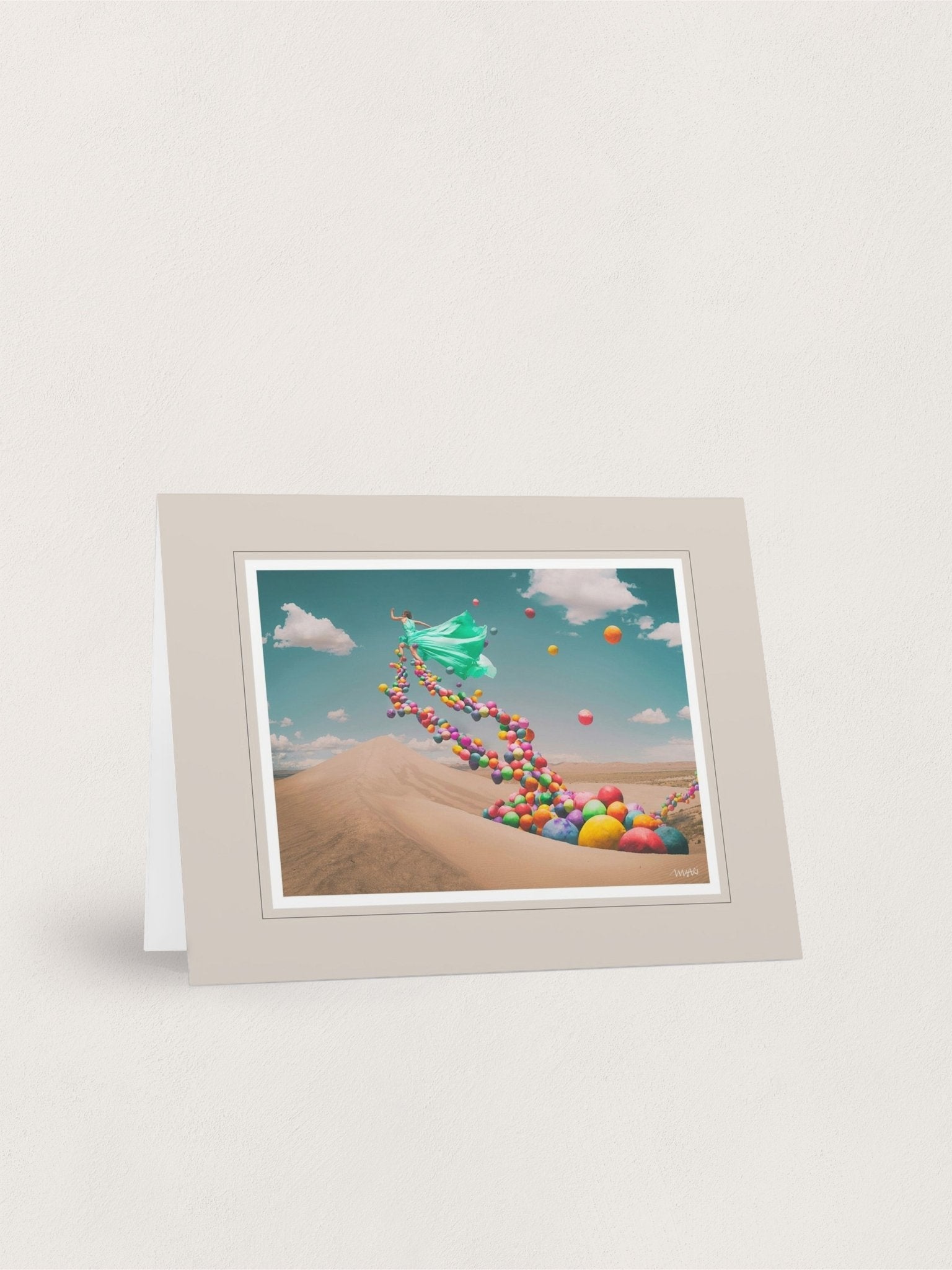 "The Thrill of Grace" - Greeting Cards -front -FIGHTSONG STUDIO- Maari Christante
