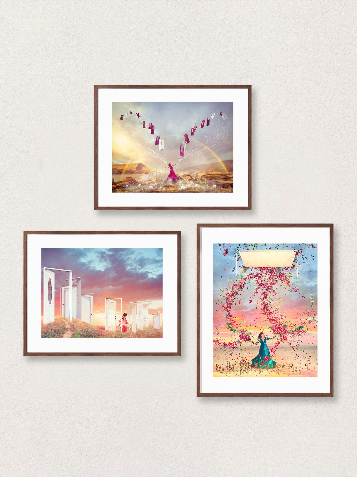 "Open Doors" - Three Print Wall Art Set