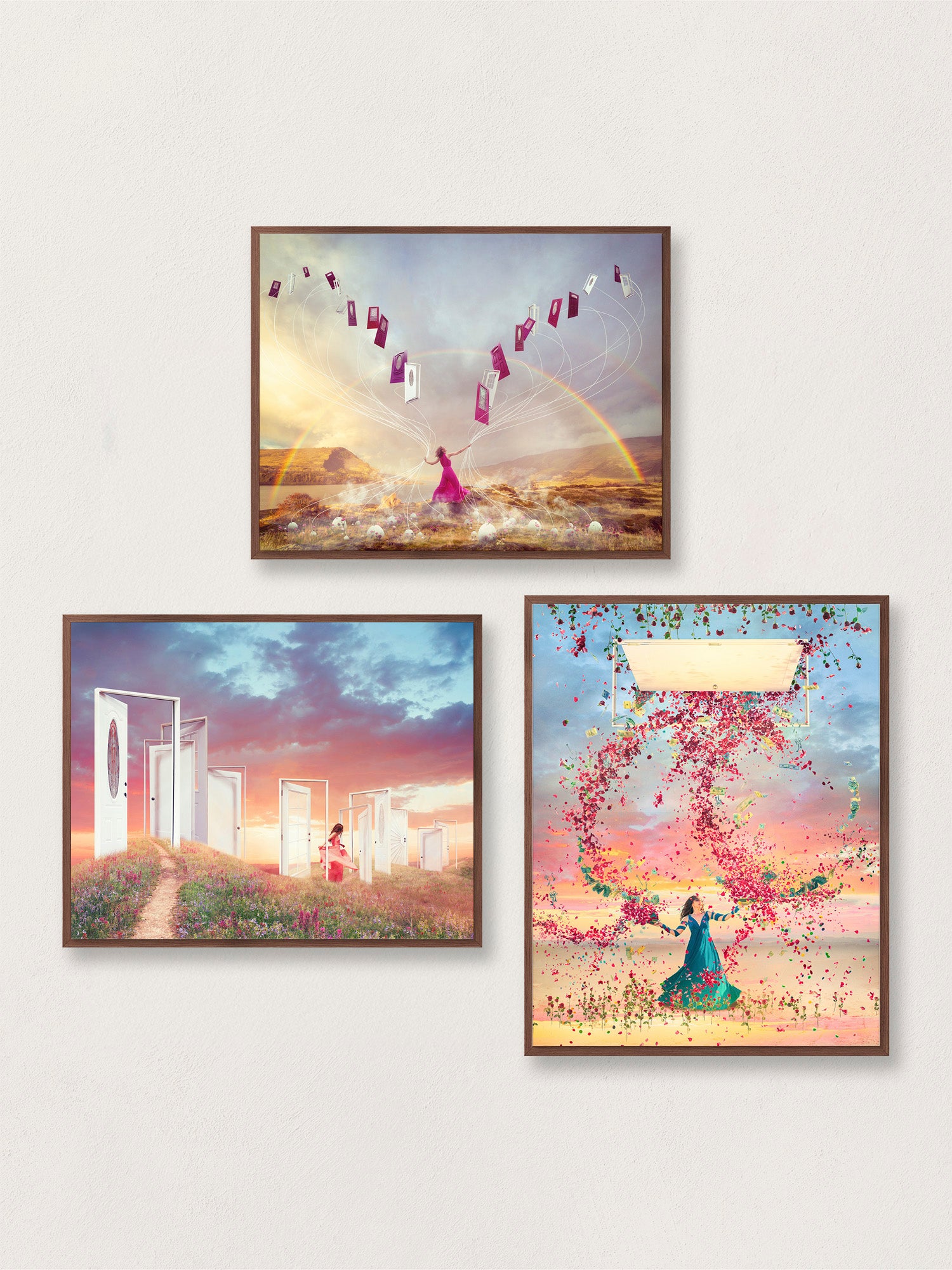 "Open Doors" - Three Print Wall Art Set