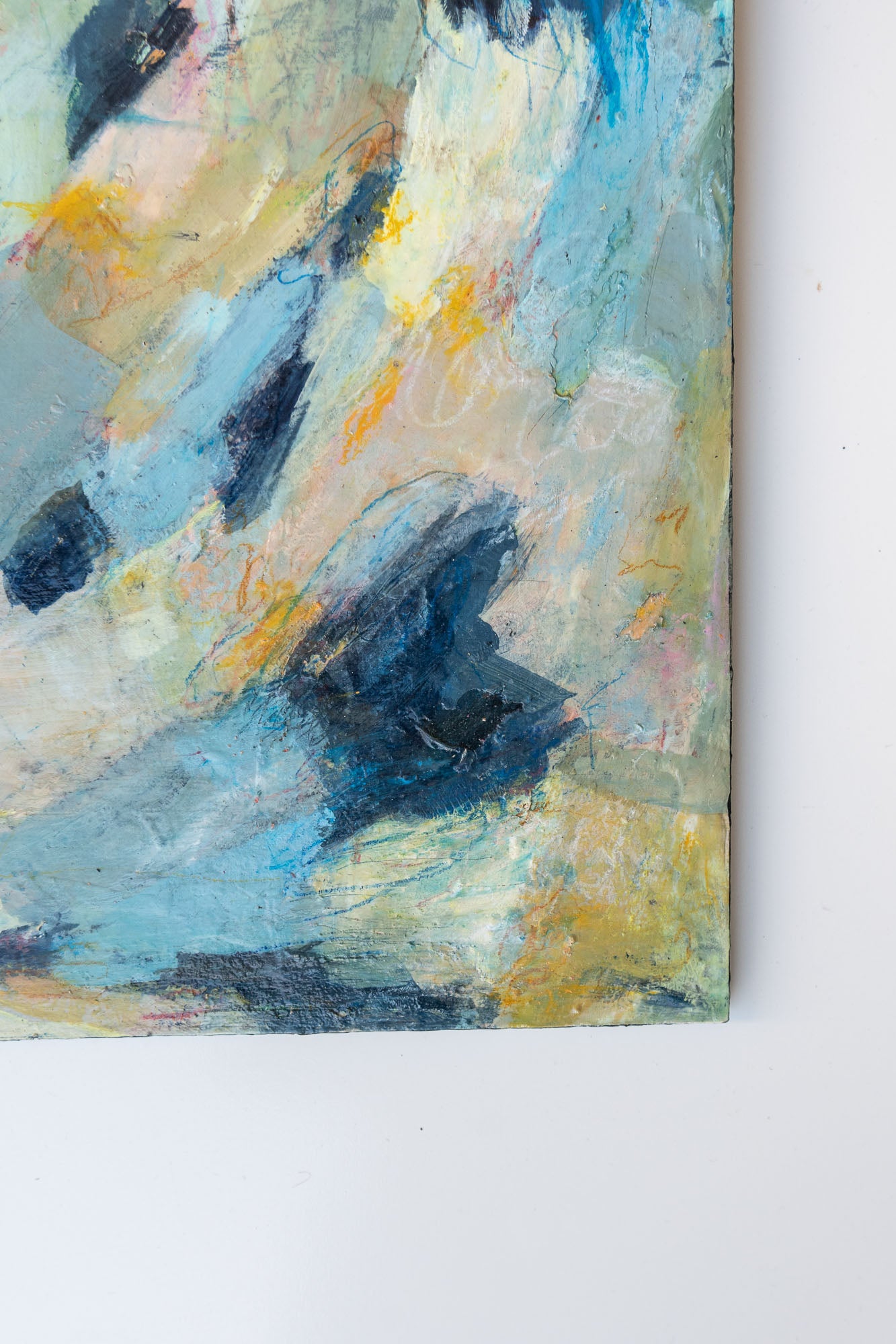 "As the Blues Wander" - Original Abstract Painting - 12x12 (UNFRAMED)