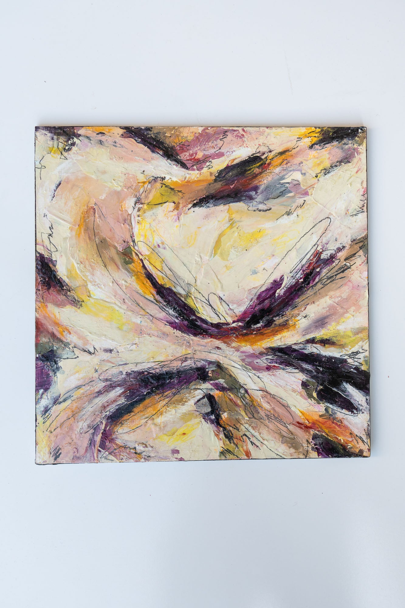 "A Memory in the Making II" - Original Abstract Painting - 12x12 (UNFRAMED)