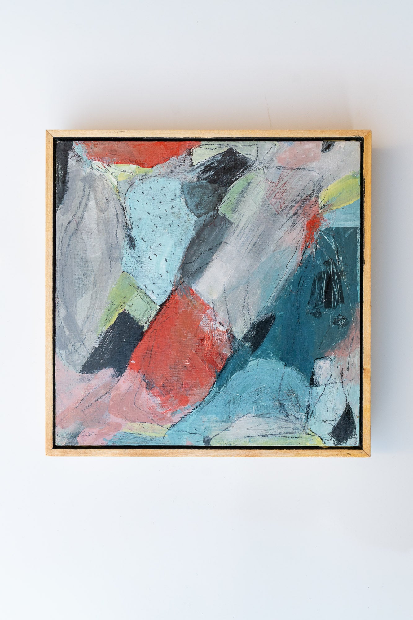 "Torchbearer" - Original Abstract Painting - 12x12