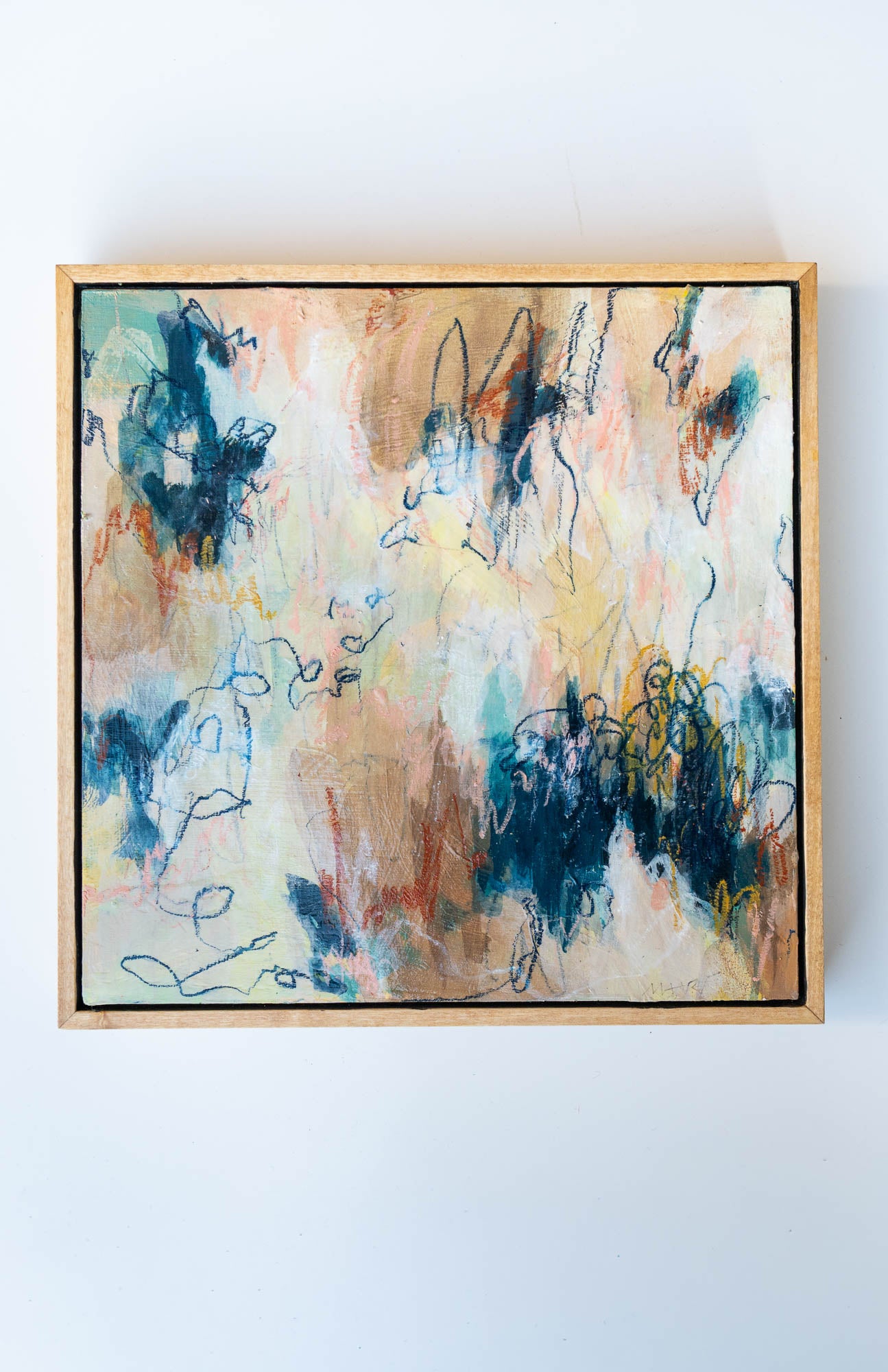 "Songs Beneath the Surface" - Original Abstract Painting - 12x12