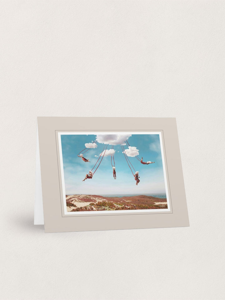 "Flying Free" - Greeting Cards -front-back-set-blank- FIGHTSONG STUDIO-Maari Christante